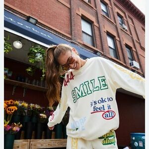 Affirmation Crewneck Cotton Sweatshirt